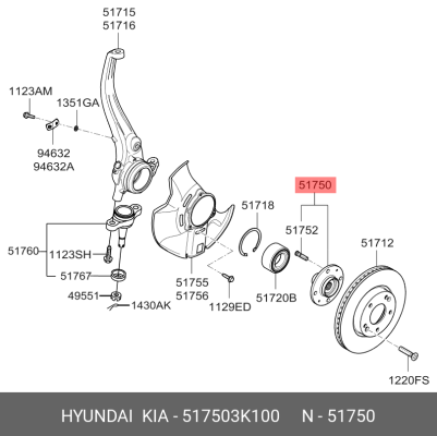 بلبرینگ چرخ جلو i40