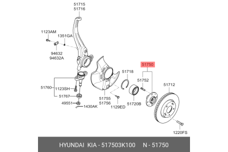 توپی چرخ جلو i40