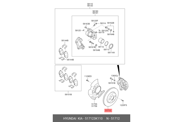دیسک چرخ جلو هیوندای توسان