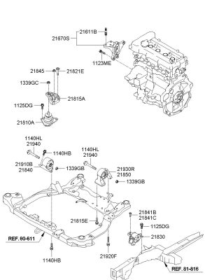 دسته موتور جلو I30